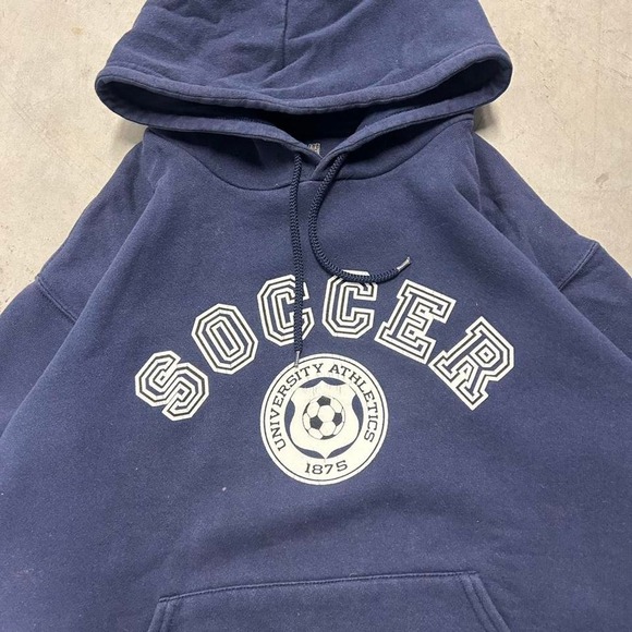 Y2K Soccer Skater Casual Heavyweight Style Graphic Hoodie - Picture 2 of 2